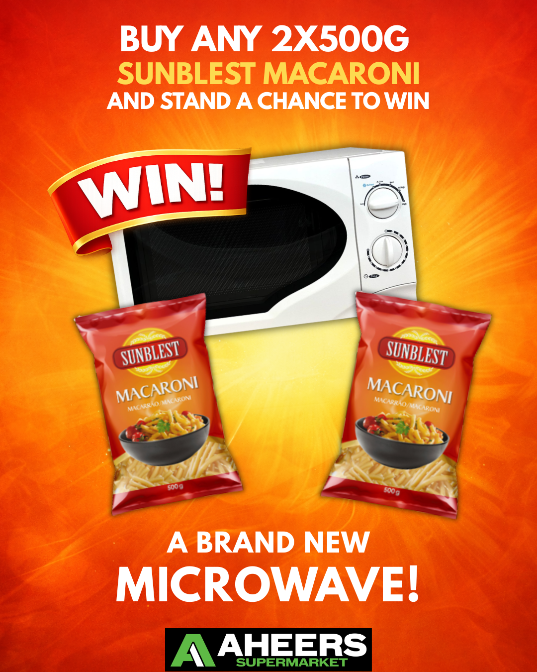 Sunblest Macaroni - Win a Digimark Microwave Oven